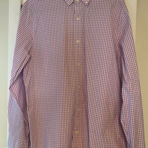 Men’s Vineyard Vines Classic Purple Checkered Men's Shirt